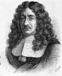 Porträt von Pierre Paul de Riquet (1604 - 1680), französischer Ingenieur, der den Canal du Midi baute - in „Album der Wissenschaft; berühmte Wissenschaftler; Große Entdeckungen“ 1896
