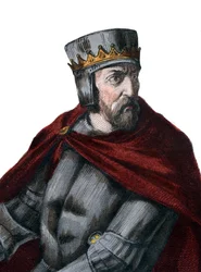 Porträt von Simon IV. de Montfort, 5. Earl of Leicester (1150-1218), französischer Adliger
