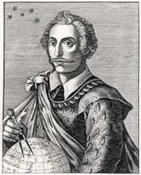 Porträt von Thomas Cavendish (1560-92), graviert von L. Armessin