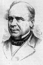 Porträt von Ustazade Silvestre de Sacy (1801-1879), französischer Literaturkritiker und Akademiker. Gravur in „Le Monde Illustré“ Nr. 883 vom 14. März 1874.