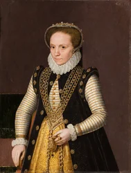 Porträt einer unbekannten französischen Adligen, 1560-9