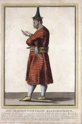 Porträt eines der siamesischen Botschafter bei Ludwig XIV., 1685