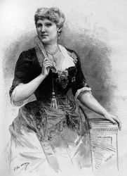 Porträt der schwedischen Sopranistin Christine Nilsson (1843-1921), in der Illustrierten Welt 1887.