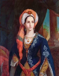 Porträt der Schauspielerin Mlle Rachel in der Rolle der Roxanne für das Stück Bajazet von Jean Racine (1639-99)