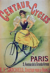 Plakat für Centaur Fahrräder, Paris