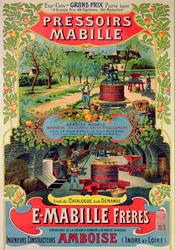 Plakat für Pressoirs Mabille, auf der Weltausstellung, Paris, 1900