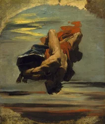Prometheus fällt vom Felsen