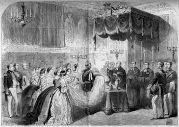 Protestantisches Ritual: Taufe von Prinz Friedrich Wilhelm Viktor Albert von Preußen