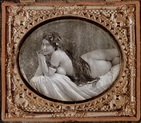 Liegender Akt, ca. 1850, aus einem 1980 veröffentlichten Fotobuch