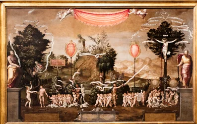Religiöse Allegorie zum Thema der unschuldigen Heiligen