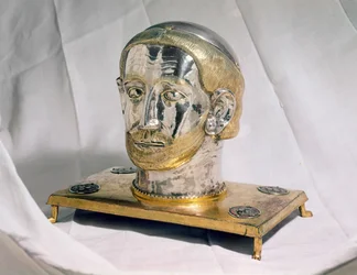 Reliquienkopf des hl. Benedikt (Silber)
