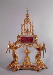 Reliquiar des Schleiers von St. Aldegonde (Gold)