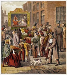 Darstellung von Guignol - in „Magasin des petits enfants“