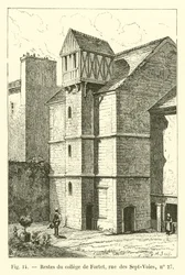 Überreste des Collège de Fortet, Rue des Sept-Voies, Nr. 27