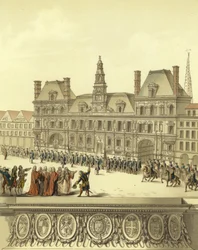 Überprüfung der Wachen der Stadt Paris