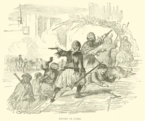 Aufstand in Kairo (Gravur)