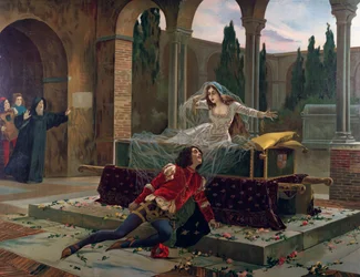 Romeo und Julia Szene aus der Oper Romeo und Julia von Charles Gounod (1818-1893), ca. 1880