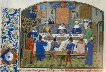 Herzöge von York, Gloucester und Irland speisen mit Richard II, Band III 