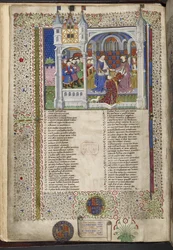 Margarete von Anjou, sitzend mit ihrem Ehemann König Heinrich VI., Illustration aus 