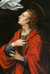 Heiliger Johannes. Triptychon von Aubery