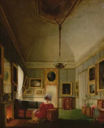 Salon von Hortense de Beauharnais (1783-1837) in Arenenberg