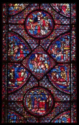 Szenen aus dem Leben Karls des Großen (747-814) aus dem Wandelgang, ca. 1215-25