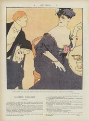 Skrupel. Illustration für Le Rire