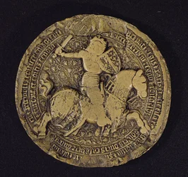 Siegel von Ludwig I. von Anjou (1339-84) König von Sizilien, 1383