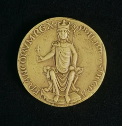 Siegel von Philippe II Auguste (1165-1223) 1198