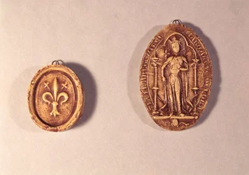 Siegel von Marguerite de Provence (1221-95), 1284