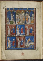 Neun Miniaturen mit biblischen und medizinischen Szenen, Chirurgia