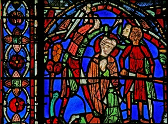 St. Cheron Fenster: Von Banditen überfallen