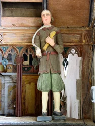 St. Isidor (polychromes Holz)