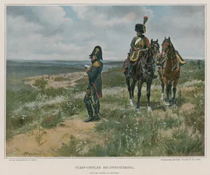 Stabsoffizier bei der Erkundung