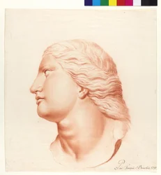Studie basierend auf Statue (Tochter der Niobe)