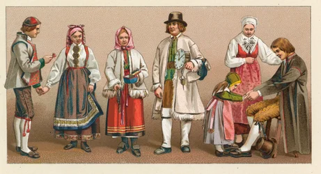 Kostüme aus Schweden und Norwegen