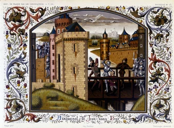 Tanguy du Chatel ermordet Jean ohne Furcht auf der Brücke von Montereau