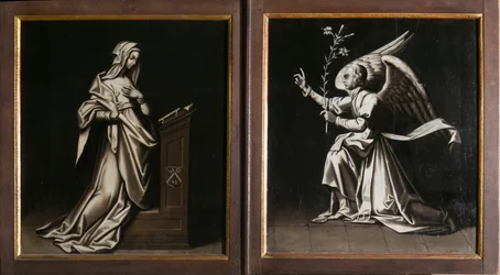 Die Verkündigung. Triptychon von Aubery