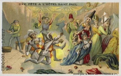 Der Bal des Ardents, Hotel Saint Pol, Paris, 1393