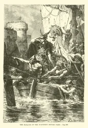 Die Boote der Nordmänner vor Paris