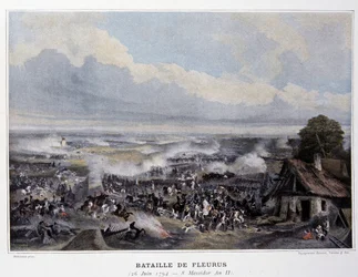 Die Schlacht von Fleurus im Jahr 1794 - in „Napoleonische Schlachten“, Ende des 19. Jahrhunderts
