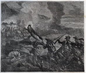 Die Schlacht bei Loano fand am 23.-24. November 1795 während des Ersten Koalitionskrieges statt - Neue Nationalenzyklopädie von Maurice La Charest - 1870