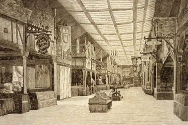 Der Bazar de la Charité in Paris vor dem Brand am 4. Mai 1897