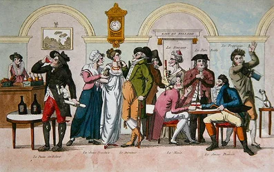 Das Café des Comédiens in Paris, frühes 19. Jahrhundert