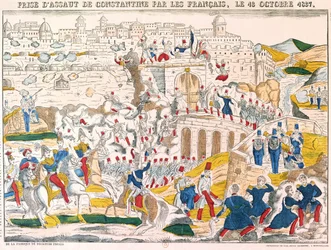 Die Eroberung von Konstantinopel durch die Franzosen am 13. Oktober 1837