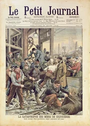 Die Katastrophe von Courrières, aus dem Le Petit Journal, 25. März 1906