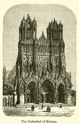 Die Kathedrale von Reims (Gravur)