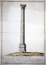 Die Säule von Pompeji in Alexandria, ca. 1700