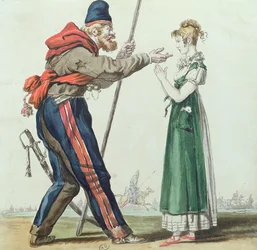 Der Kosake in Paris, um 1815