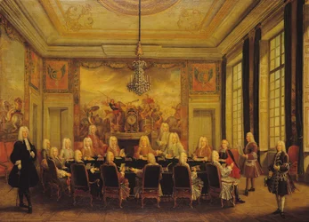 Der Regentschaftsrat für die Minderjährigkeit von Ludwig XV. (1710-74) 16. September 1715